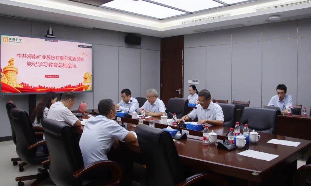 海南(nan)矿业召开党纪學(xué)习教育总结会议暨理(li)论學(xué)习中(zhong)心组（扩大(da)）会议