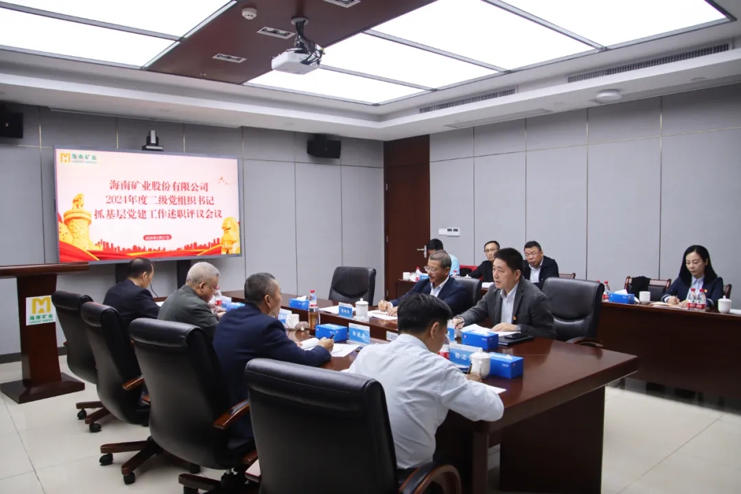 海南(nan)矿业党委(wei)召开2024年(nian)度二级党组织书记抓基层党建(jian)工(gong)作(zuò)述职评议会议