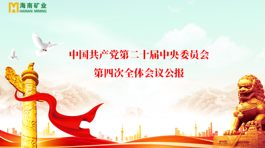 海南(nan)矿业党委(wei)學(xué)习贯彻党的(de)二十届四中(zhong)全会精(jīng)神
